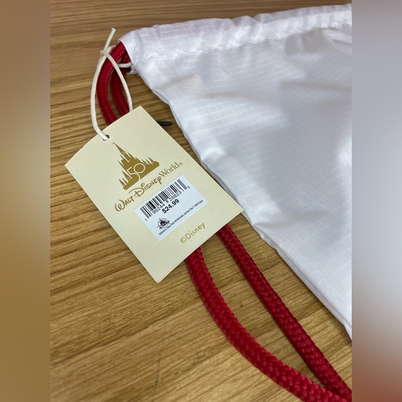 Vans Disney Parks Walt Disney World 50th Florida Drawstring Backpack NEW WDW - Picture 9 of 12